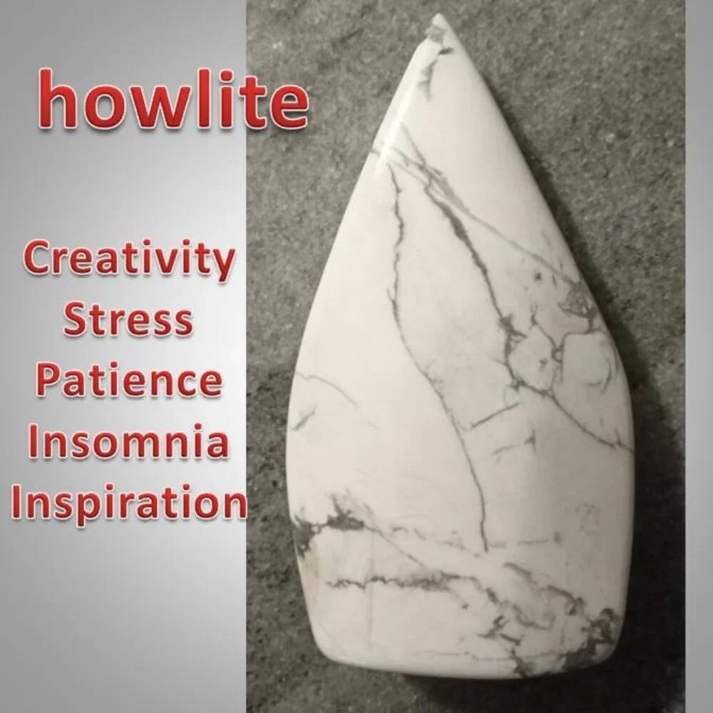 HOWLITE stone rock crystal FLAME 01 INSPIRATION - creativity - insomnia
